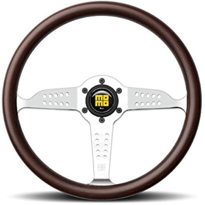 Volant - MOMO - Super Grand Prix 350 MZ - Bois - Argent Polaire - Durable