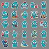 50 Mermaid Hangyodon Cartoon Stickers: Cute Ugly Fish, Water Cups, Luggage, Phone Cases