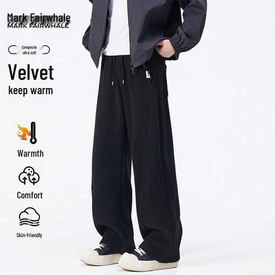 Men's Fleece-Lined Straight Leg Casual Pants