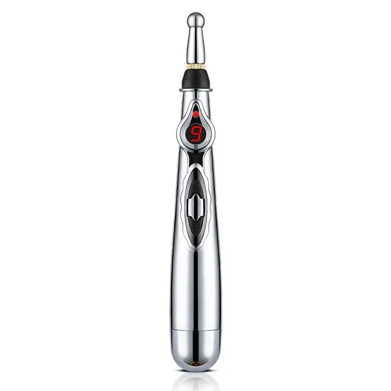 3 in 1 Electronic Acupuncture Pen Set with 3 Massage Heads for Muscle Joint Back Pain Relief Without Battery