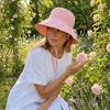 Fashion Solid Color Sunscreen Bucket Hat Breathable Thin Fisherman Hat Wide Brim Lace-Up Sun Hat Beach Travel Basin Hats Korean