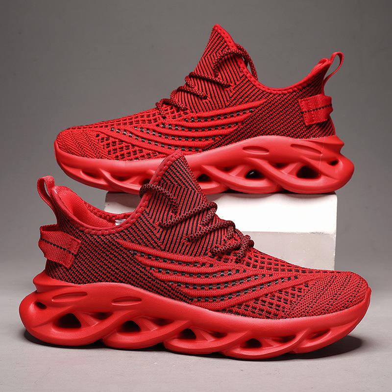 Sports Shoes Men's Fly Woven Mesh, Light Men's Shoes with Fried Dough Twists Soles Sneakers