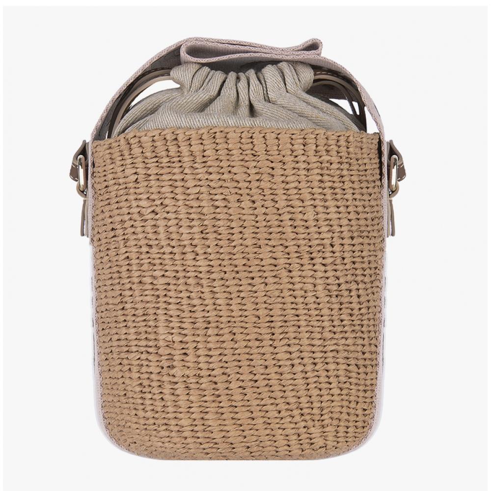 Chloe Woody Small Basket Bucket Shoulder Bag Chc23as381l18