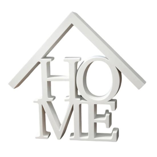 3D Printed Home Table Sign Modern Freestanding Home Letter Sign Decorative Tabletop Word белый