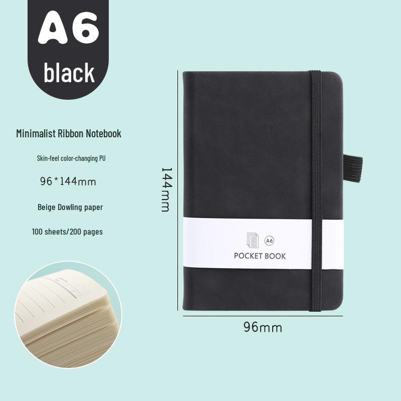 

Блокнот для конференций формата А5 на ленточном переплете с резинкой - Настраиваемый деловой и студенческий офисный дневник с возможностью нанесения логотипа