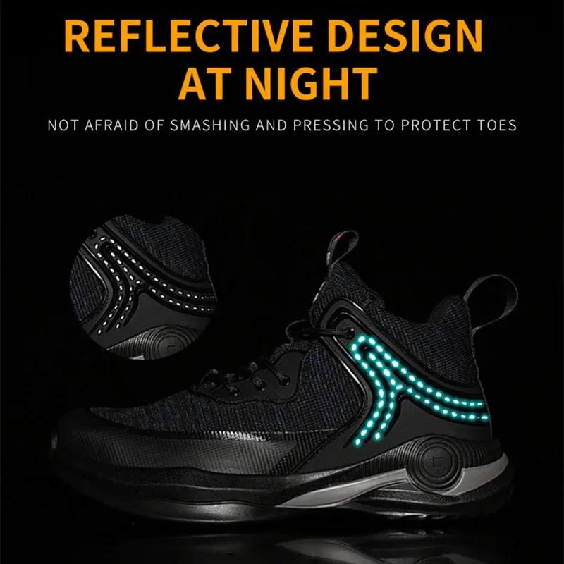 Ultra Light Safety Shoes 48 Work Sneakers with Steel Toe Cap Anti Puncture Work Safety Shoes for Men Work Boots Industrial Shoes