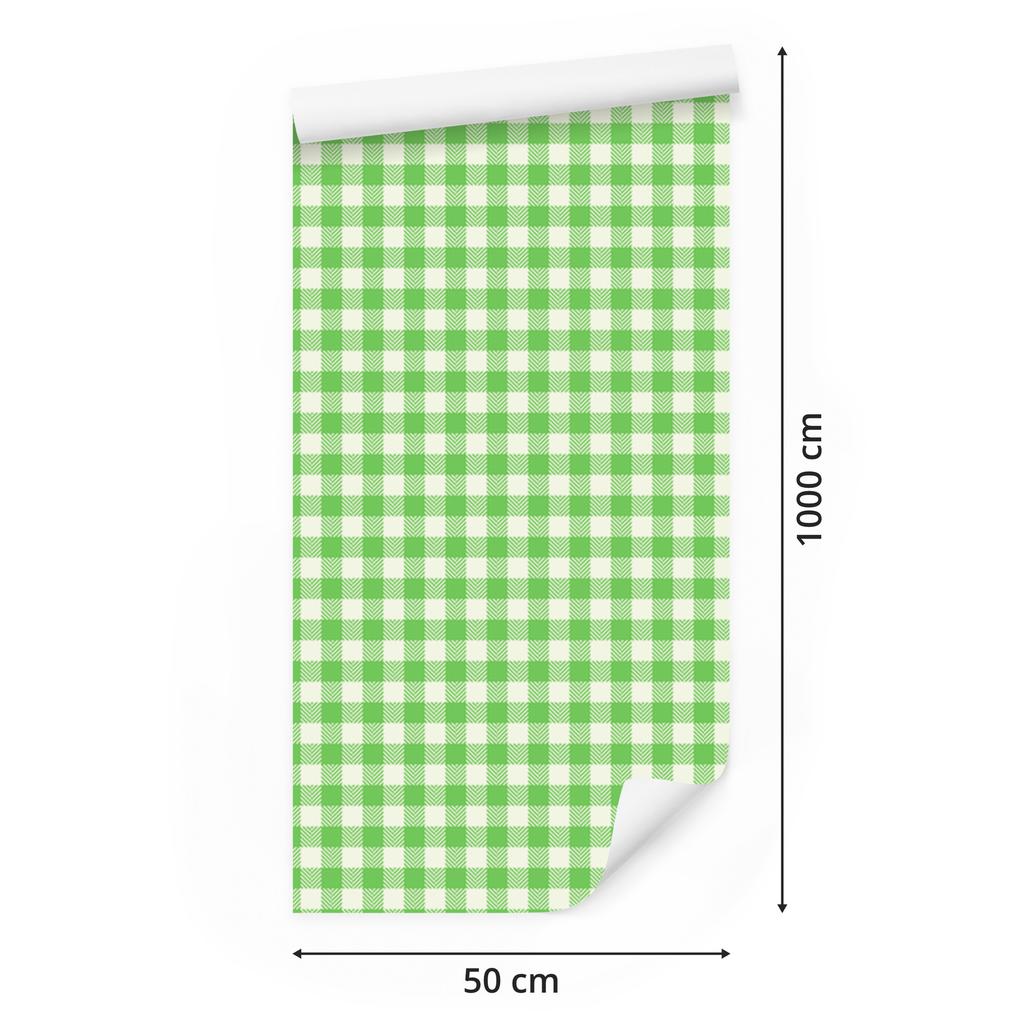 Mint and lime fabric pattern wallpaper for living room and bedroom 50x1000