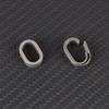 Heavy Duty Keychain Clip Rings One-piece Spring Clip Side Pushing Keyring
