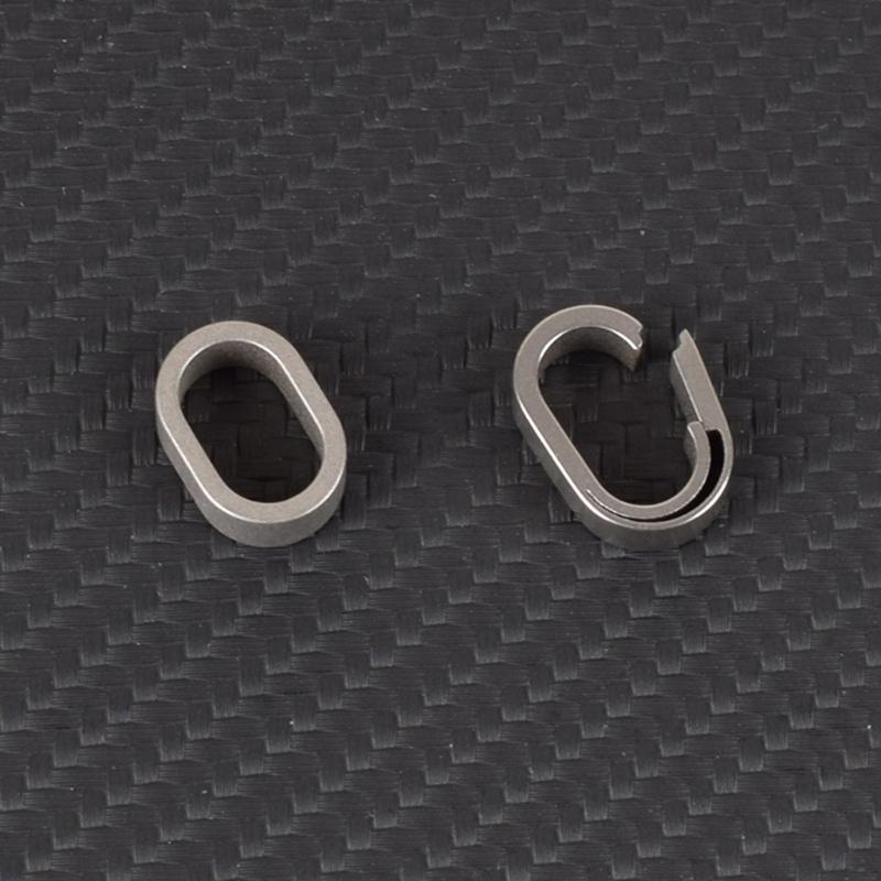 Heavy Duty Keychain Clip Rings One-piece Spring Clip Side Pushing Keyring