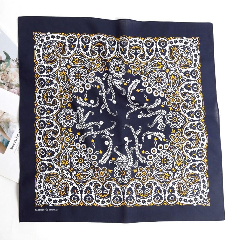 Unisex Hip Hop Women Men Bandana Scarf Punk Square Bandanas Headwear Fashion Bohemian Head Scarf Headbands Hair Accessories