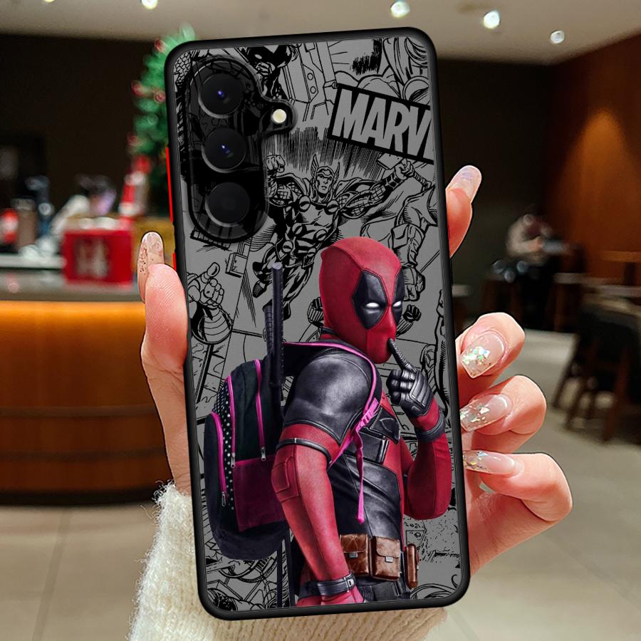 Case for Samsung Galaxy A52S A72 A54 A56 A55 A35 A17 A52 A73 A33 A34 A36 A53 A16 A15 A14 A23 Phone Cover Marvel Deadpool