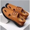 Foreign Trade 2025 New Men's Sandals Summer Breathable Casual Shoes Men's Shoes Hollow Hole Leather Shoes Men