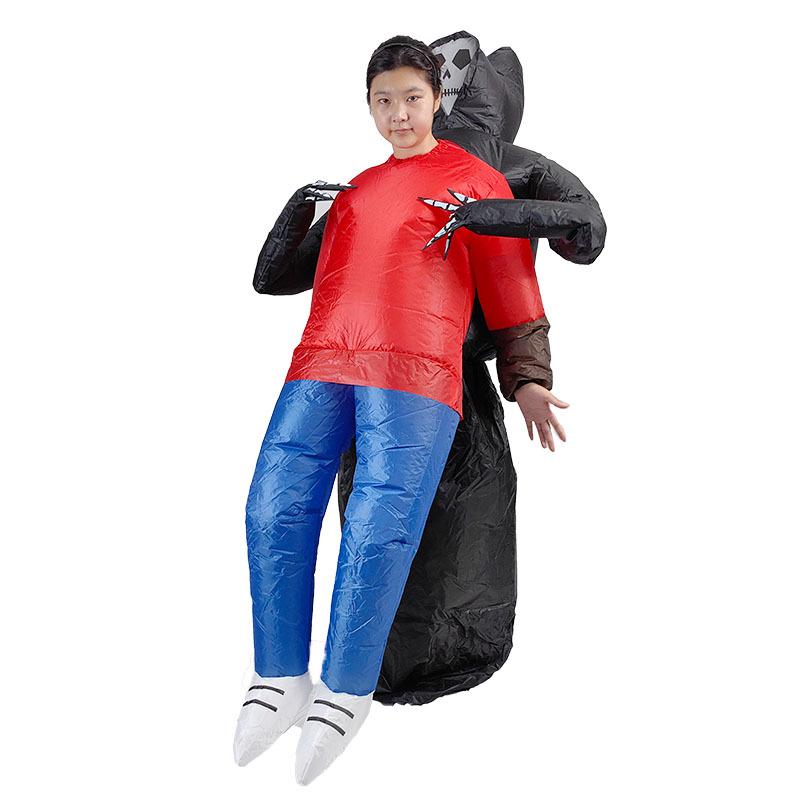 Halloween Inflatable Alien Ghost Costume: Funny Cartoon Mascot Prop