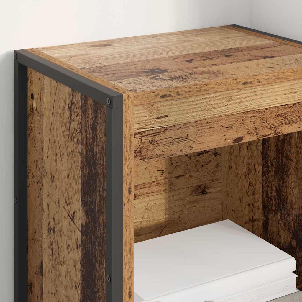 Vintage Wood Bookshelf 40 x 30 x 189.5 cm Engineered Wood
