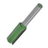 Straight Bit Extended 2 Flute Alloy Steel Trimming Slotting Woodworking Tools 14in Shank