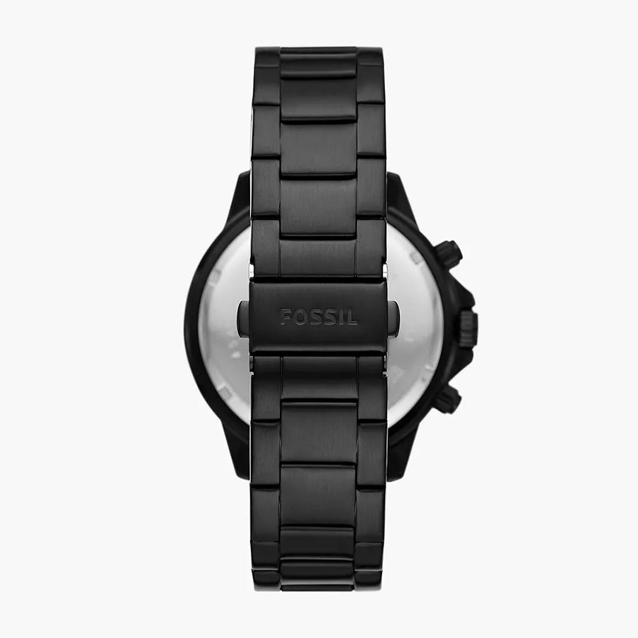 Fossil Men's Business Quartz Watch - Triple Dial, Black Dial & Black Stainless Steel Strap BQ2587