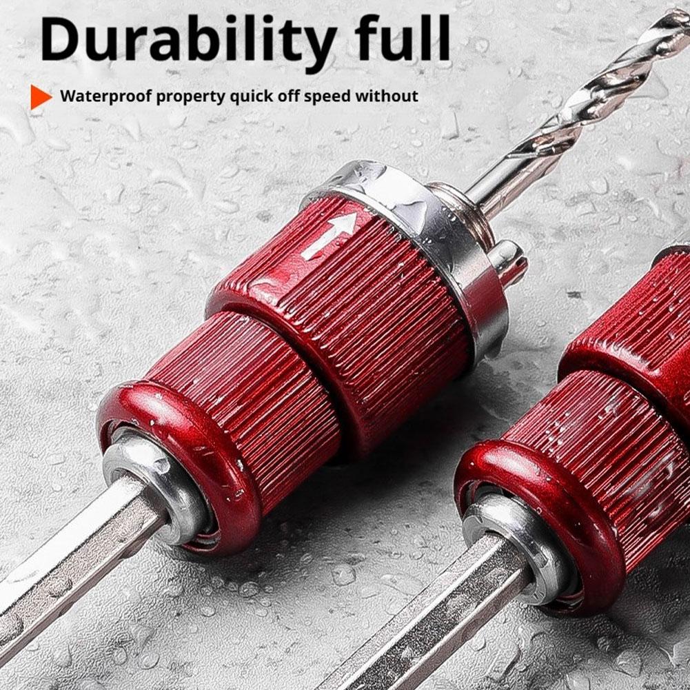 Hole Opener Quick Release Connecting Rod 10mm Hex Shank Designed for Use with Aluminum Pipes Steel Pipes Wood Boards and PV P3I6