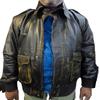 NOORA Men's Real Lambskin Distressed Brown Leather Jacket ST077