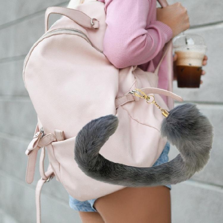 Stylish Animal Tails Furry Keyring Pendant for Purse Backpack Personalize Decor