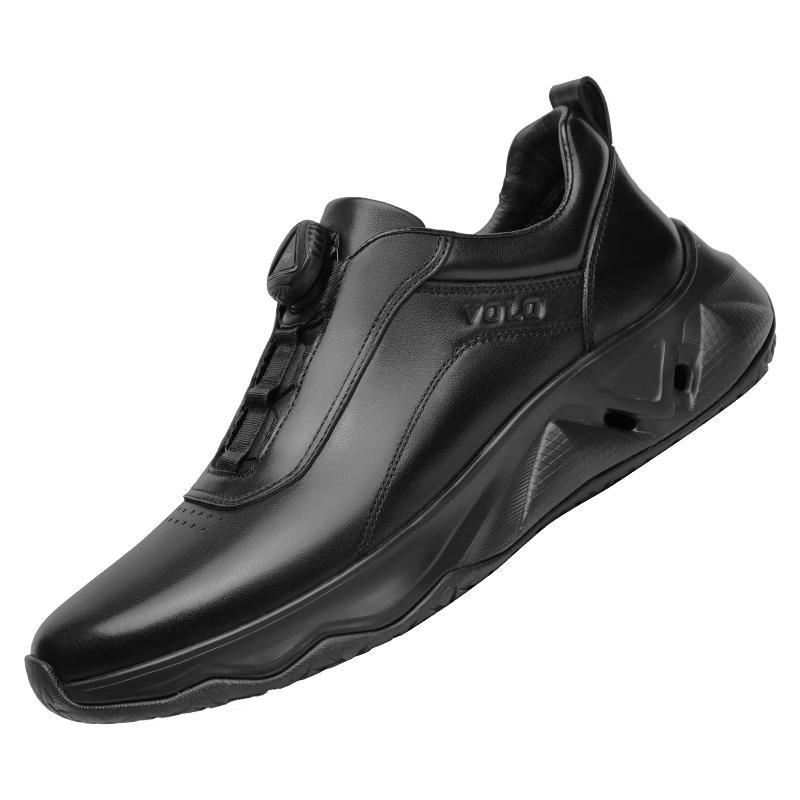 VOLO Rhino Men s Casual Leather Shoes with Rotary Buckle 41