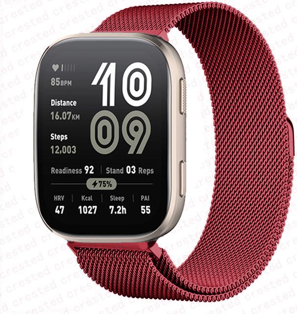 20mm 22mm watch Strap for Amazfit bip 6 5 Balance GTS 4 mini 2 2e 3 GTR 4 2 3 Pro milanese loop correa bracelet huawei gt 5 Band