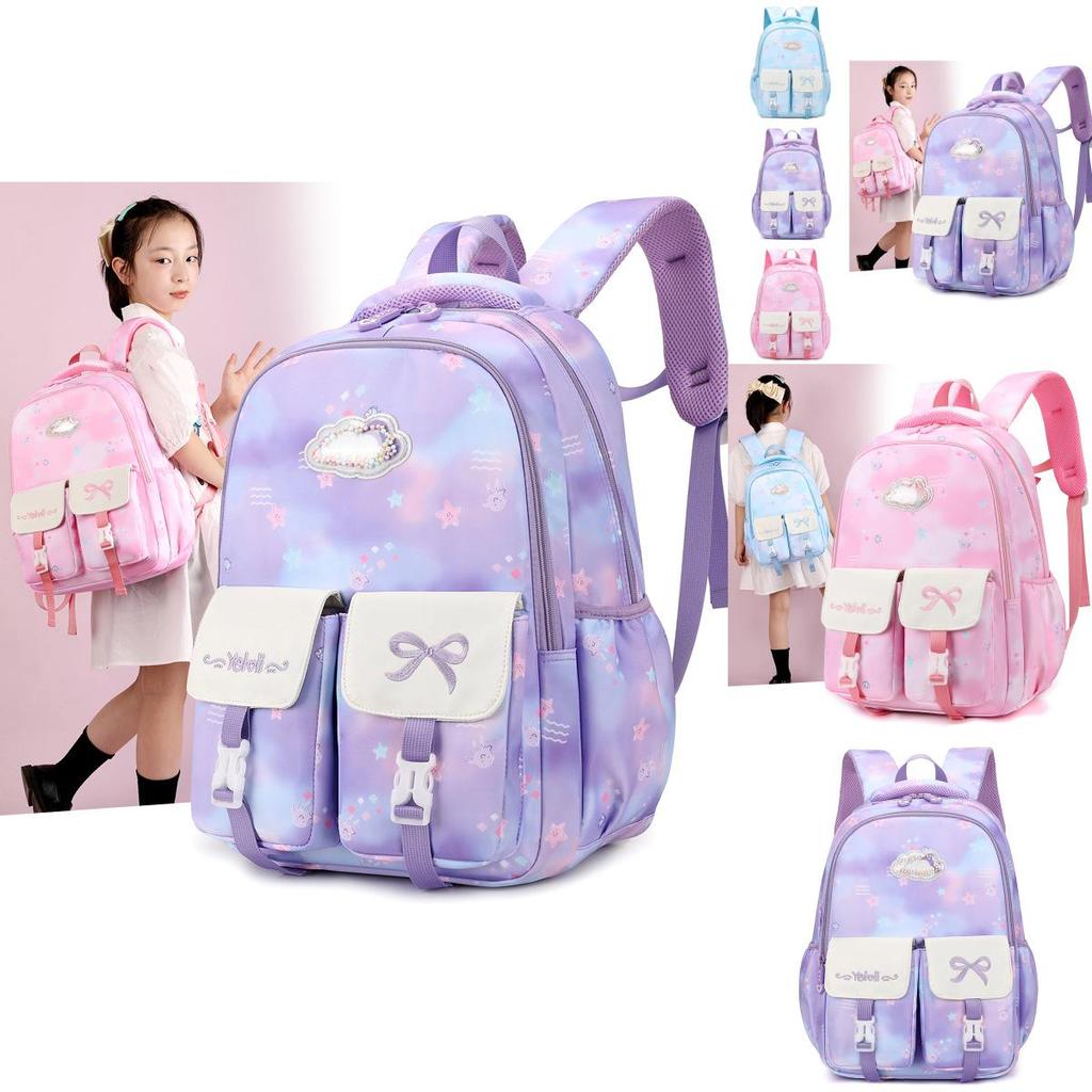 Trendy Nylon Lightweight Kids Backpack For Boys And Girls Grade 5-6 Cartoon Design