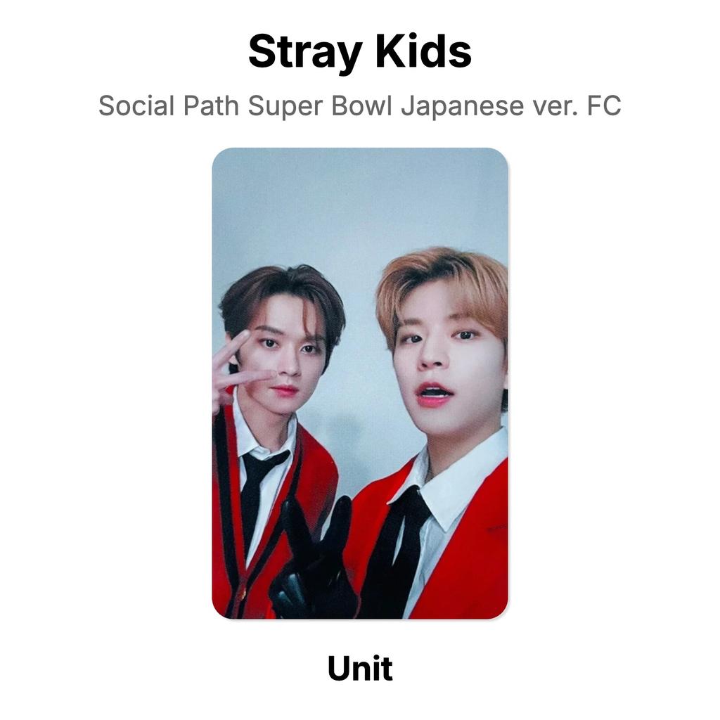 Stray Kids Social Path Super Bowl Japanese ver. FC Official Photocard