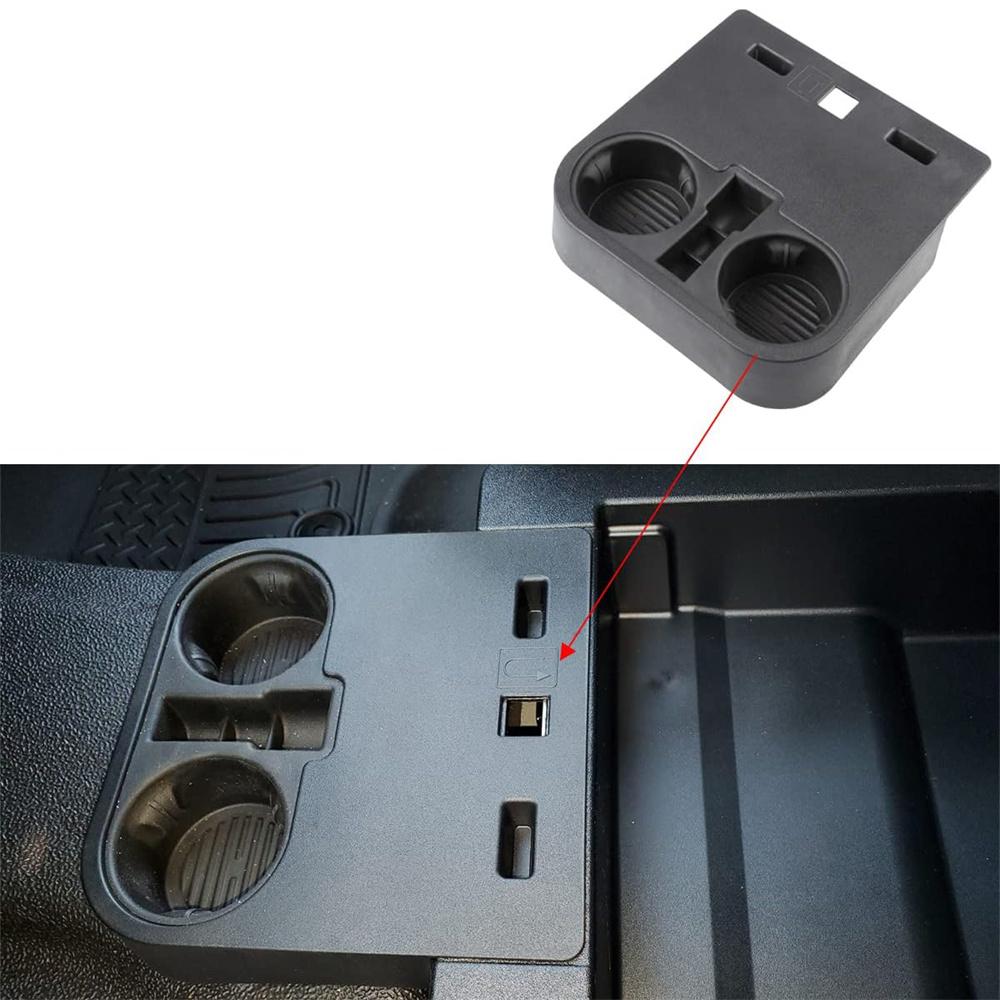 Front Center Console Cup Holder For Ford F150 15-20/F-250 F-350 F-450 17-22 HC3Z2813562AB HC3Z-2813562-AB