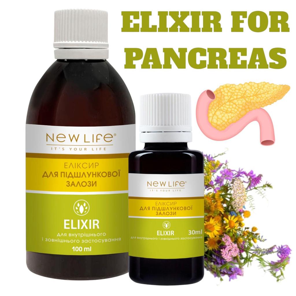 Elixir for the Pancreas Herbal Dietary Supplement New Life