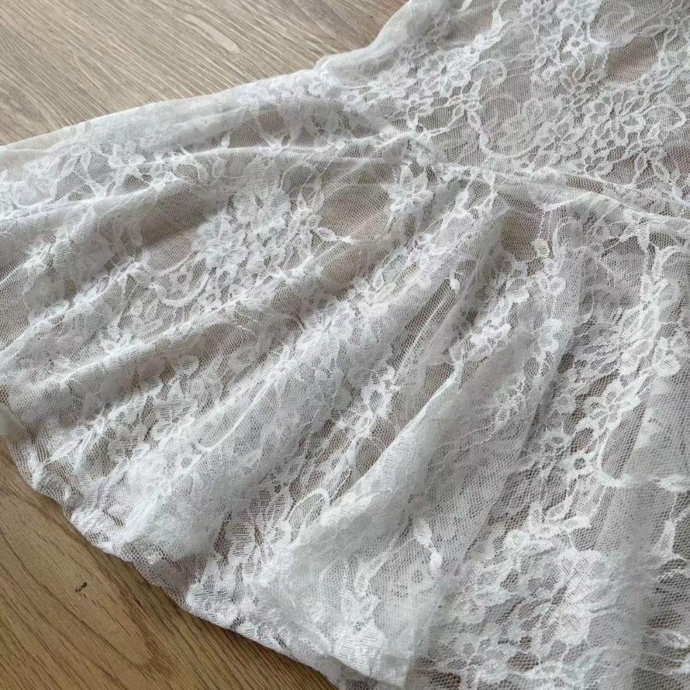 Polyester Lace-up Short Skirts V-neck Beachwear New Hollow Out Camisole  Women