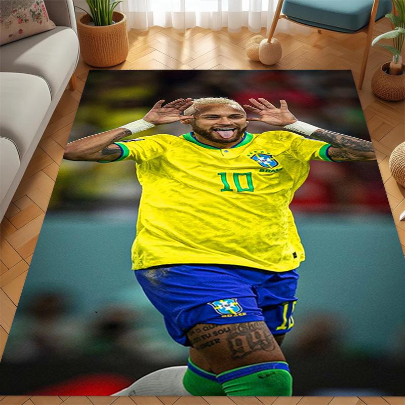 Brazilian Football Glory carpet Living room and bedroom mats printing Protective pad Room Office chair cushion