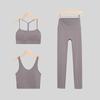LULU Original Three-Piece Yoga Set: Beautiful Back Y/U-Shaped Vest & Quick-Dry, Breathable Nine-Point Pants for Women