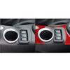 Red Carbon Fiber Interior Center Cupholder Cover Trim For Nissan 370Z 2009-