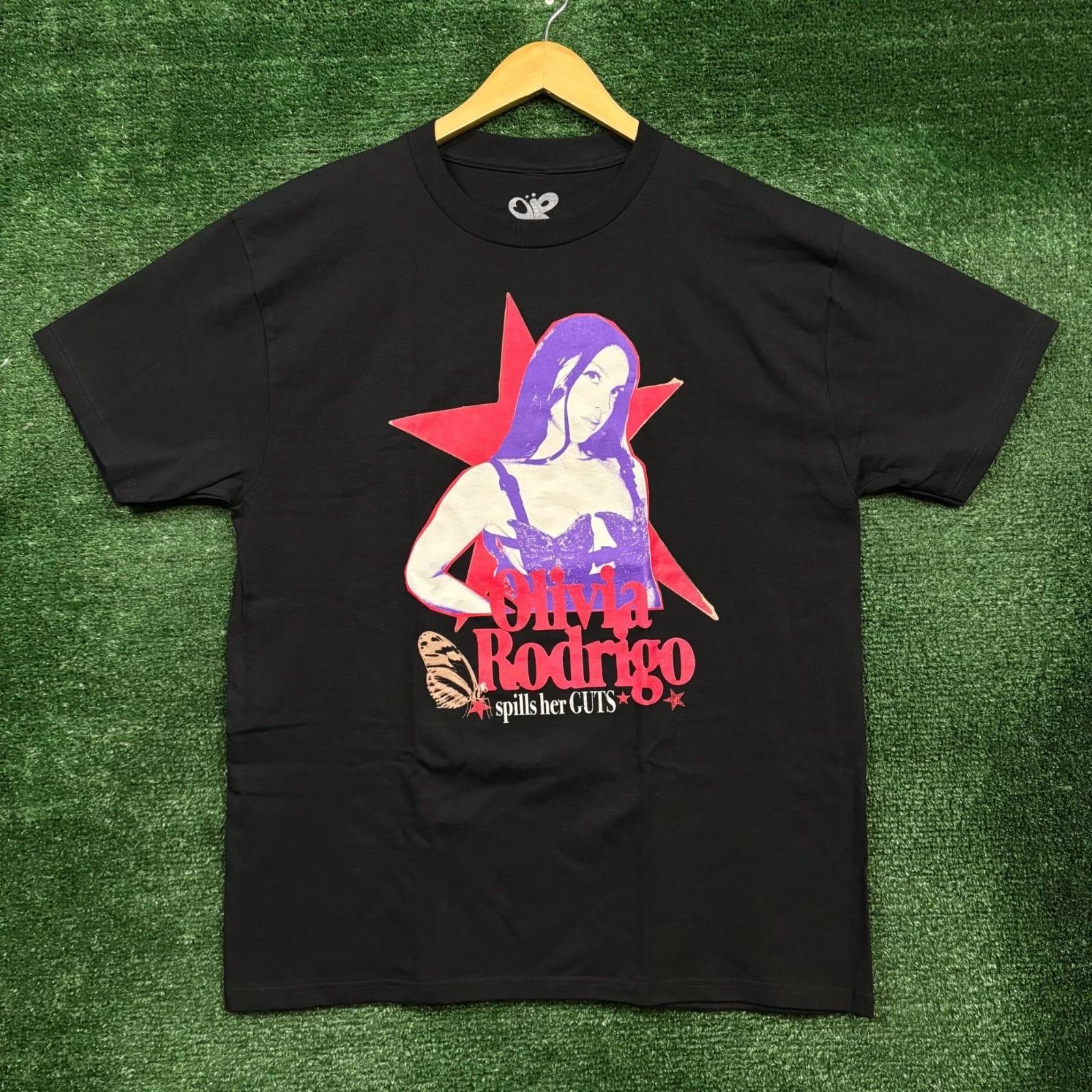 Olivia Rodrigo Spills Her Guts Album T-shirt Size Large S