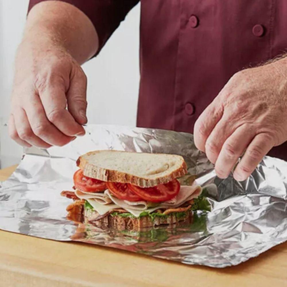 1 Roll Disposable Tin Foil Wrapper Thickened Aluminum Foil Paper Roll Baking Tinfoil  Air Fryer