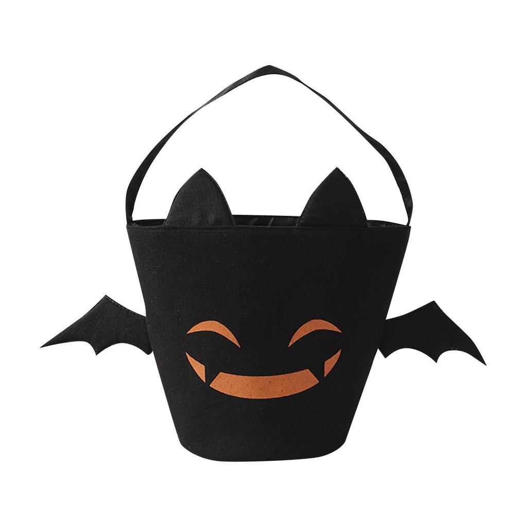 Torby na cukierki na Halloween, dziecięca torba na cukierki, lniane wiaderka z uchwytem, kosz prezentowy na imprezę Halloween