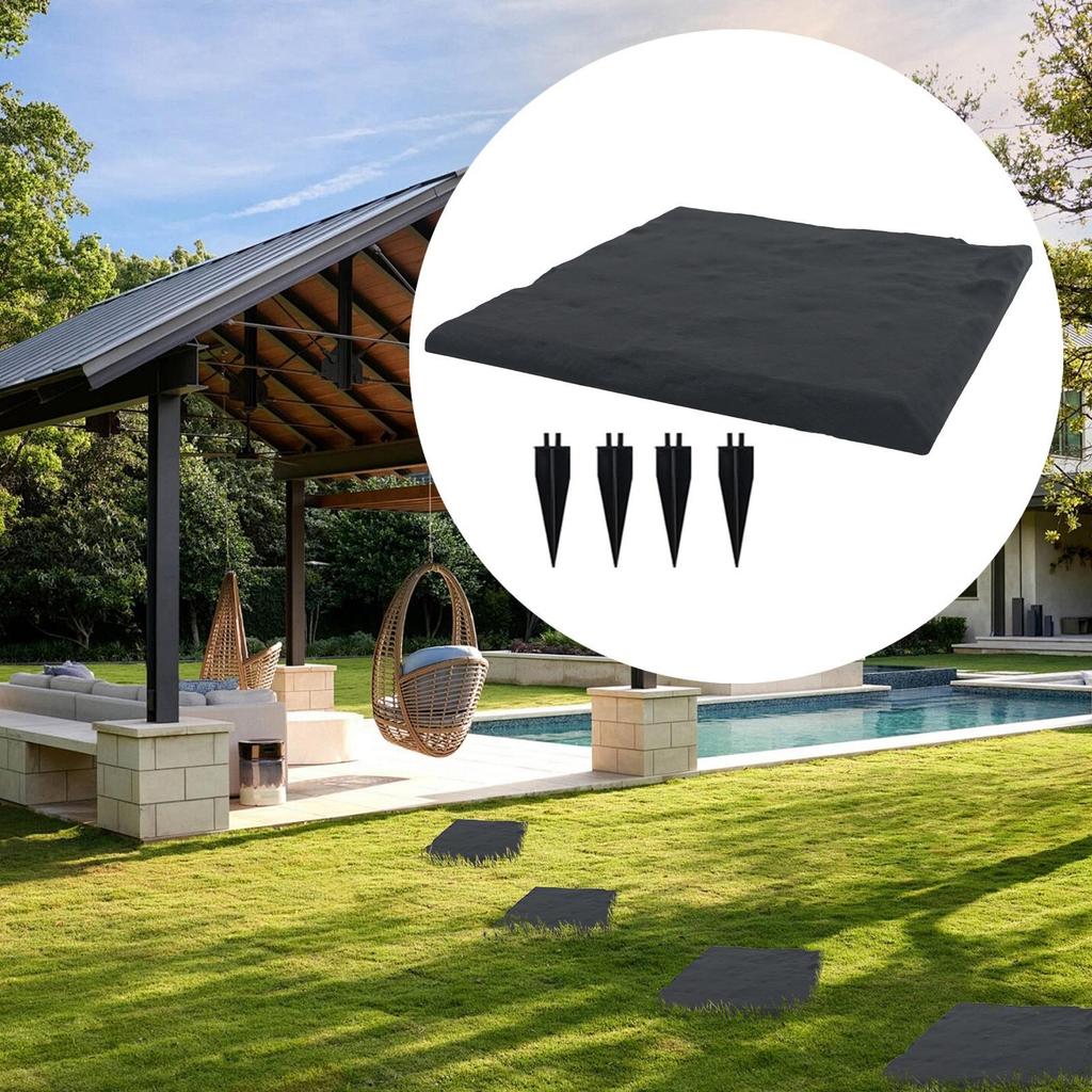 Garden Stepping Stones Pathway Paving Decoration Decorative Stepping Stones With Ground Stakes For Walkway Backyard Pool Patio