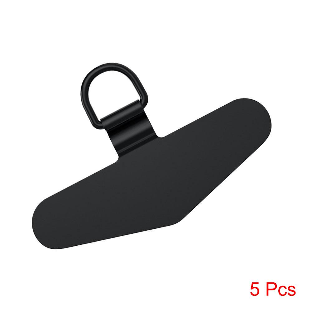 Ultra-thin Sturdy Metal Cellphone Hanging Strap Gasket Replacement Stainless Steel Mobile Phone Lanyard Tether Tabs Patch Clips