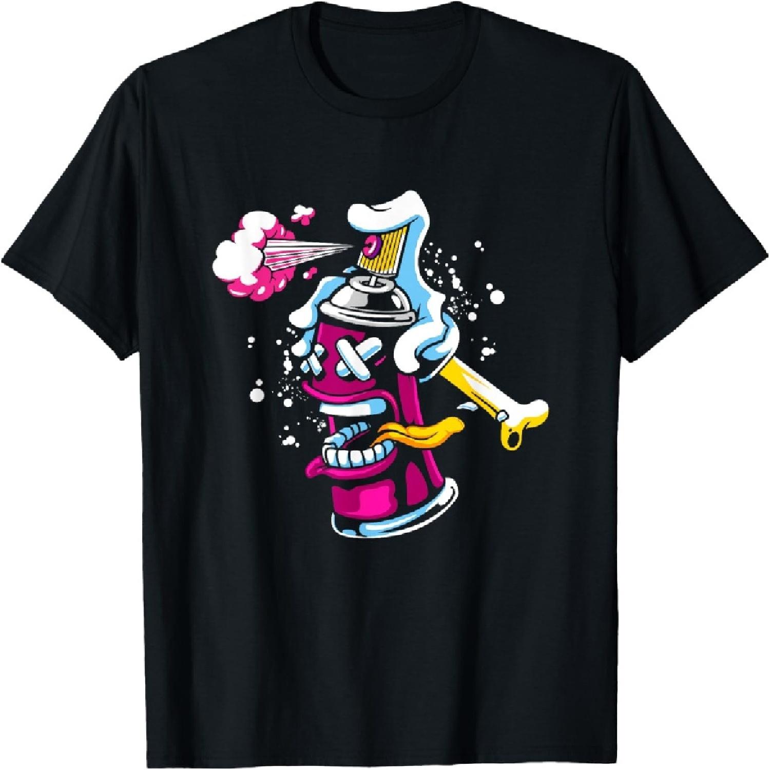 Funny Spray Paint _ Street Urban Art _ Graffiti Artist T-Shirt S