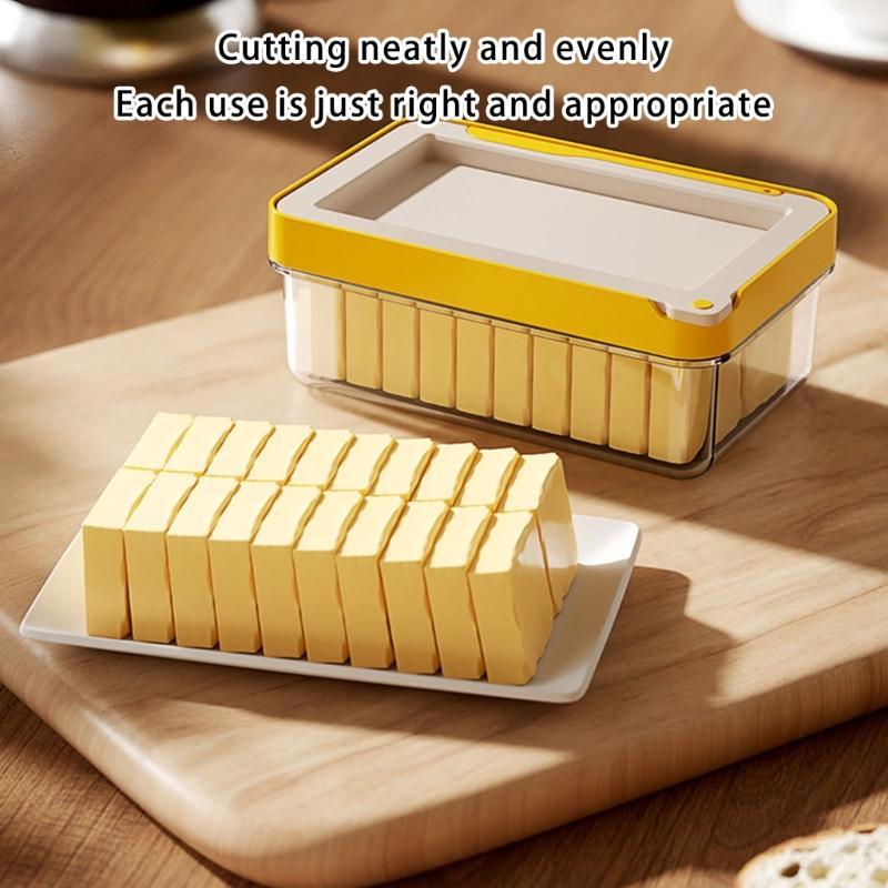 Efficient Butter Slicer and Storage Solution Dishwasher Safe Airtight Box for Countertop and Refrigerator