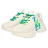 MLB Big Ball Chunky A Aurora Monogram Los Angeles Dodgers Leather Trendy Non-Slip Increased Height Low-Top Dad Shoes Unisex sneakers 3ASHBOR3N-07WHS