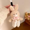 Soft Bear Plush Pendant Hanging Plush Rabbit Key Ring Stylish Plush Doll Keychain  Bag Accessory