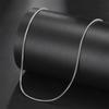 EUEAVAN Basic Snake Chain Necklace For Woman Men Stainless Steel 80cm Adjustable Chains Jewelry Accessories Gift Wholesale