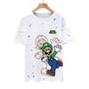 Super Mario Mario Luigi Mario Game Peripheral Summer Quick Dry 3D Short Sleeve T-shirt Men's and Women's Half Sleeve