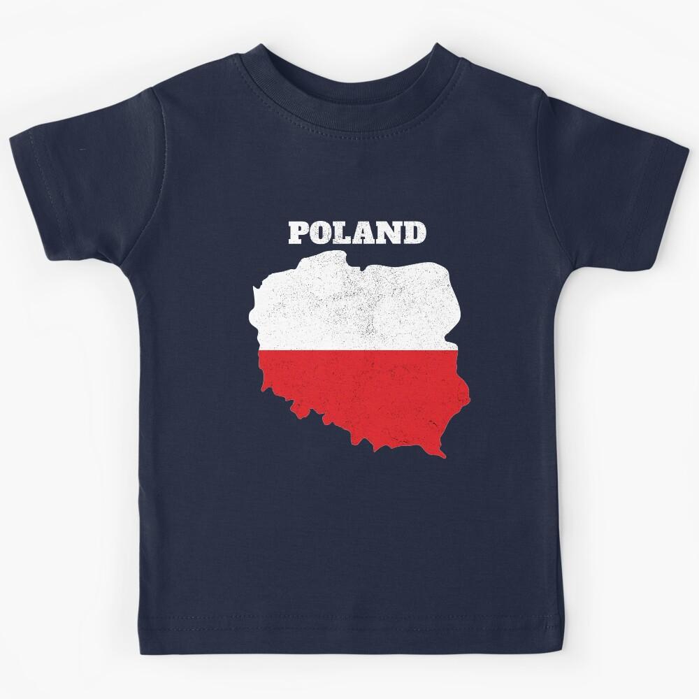 Polska, Poland map, Poland map flag, Polish flag Kids T-Shirt 130