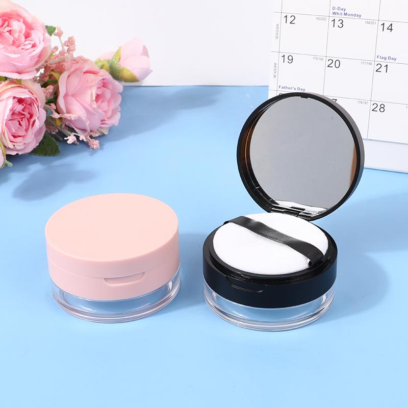 20G Empty Air Cushion Puff Box With Powder Puff Mirror Big Or Small Elastic Mesh Portable Makeup Case Container For Loose Powder