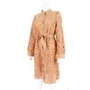 Shirt Dress Hollow Out Lace Spring Summer Slim-fitting Belted Dress for Daily Wear