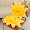 Adorable Sun Plush Toy Pillow Cute Cartoon Sofa Cushion Fluffy Plushie Home Decor For Bed Living Room Cozy Gift Supplies