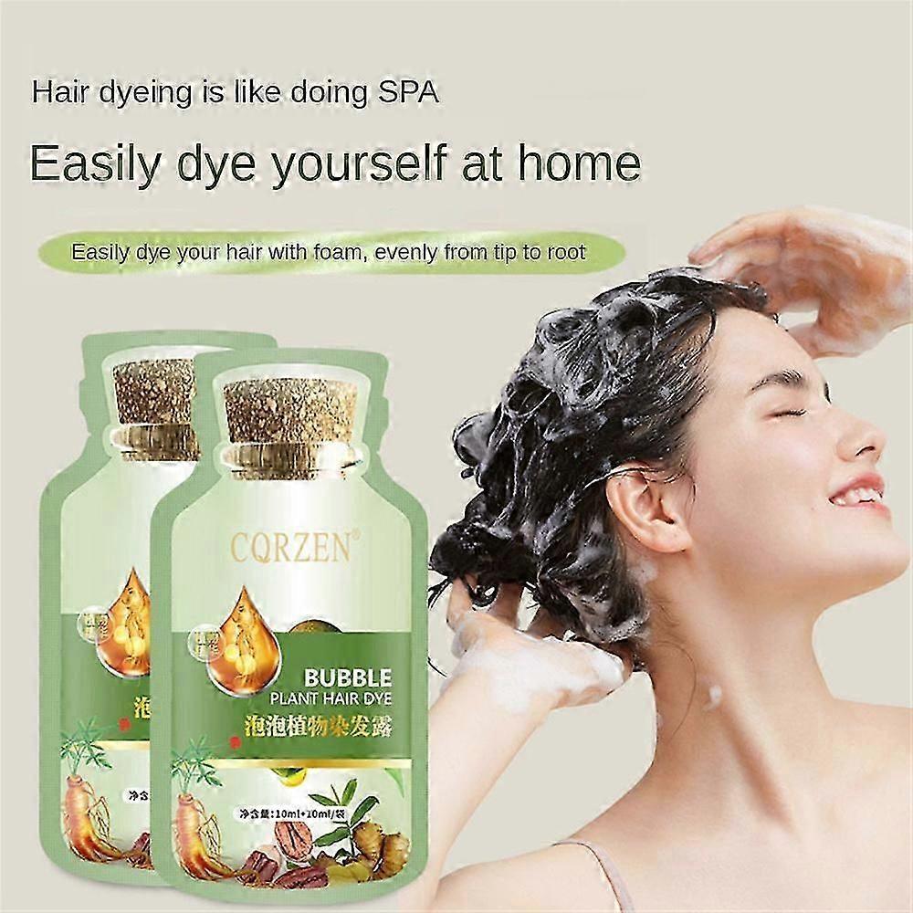 4colors Natural Plant Bubble Hair Dye Own Happy Hair Cream For Men And Women