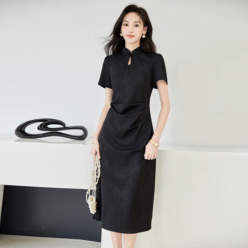 VICTORIA&VERA New Chinese Style Jacquard Qipao Dress